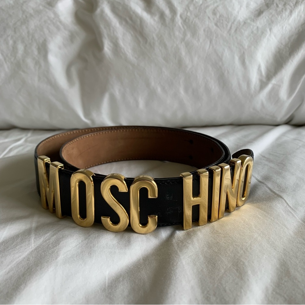 MOSCHINO leather belt